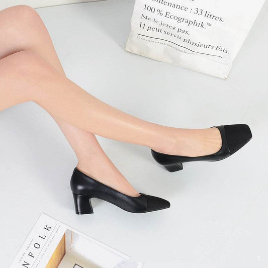 Professional Hotel Working Soft And Versatile Black Work Shoes - Mubimart