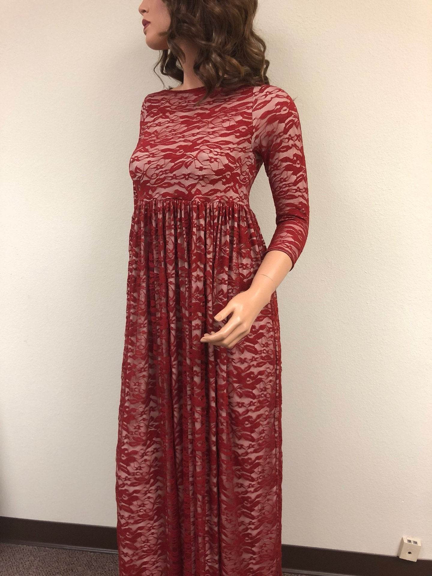 Off-shoulder maxi dress - Mubimart