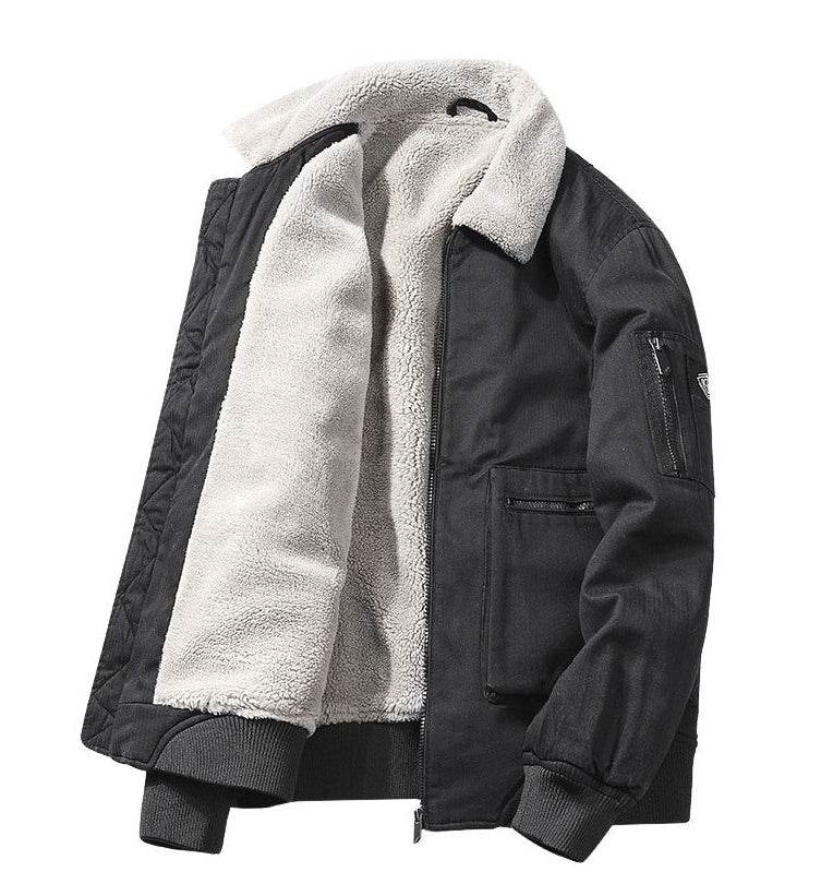 Men's Winter Fleece Thick Fleece Jacket - Mubimart