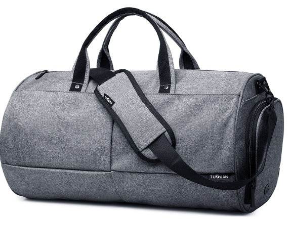Portable large capacity male duffel bag fitness bag wholesale anti-theft travel bag yoga bag - Mubimart