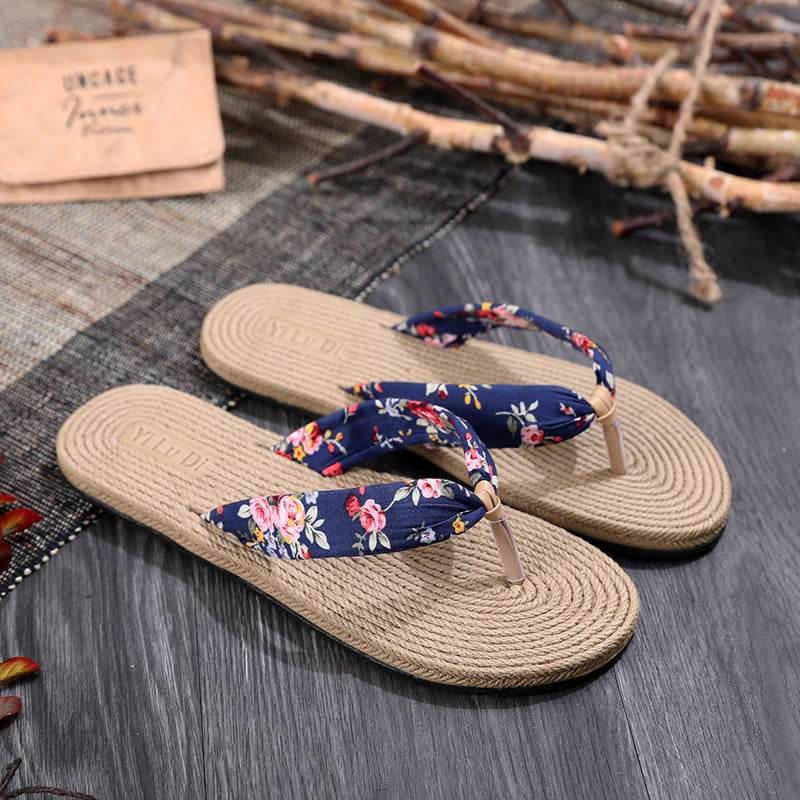 Flat Heel Flip Flops - Mubimart