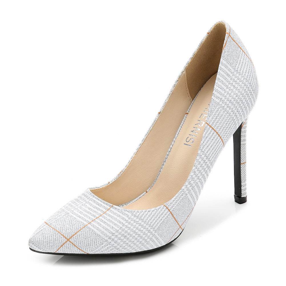 Lightweight houndstooth stiletto heels - Mubimart