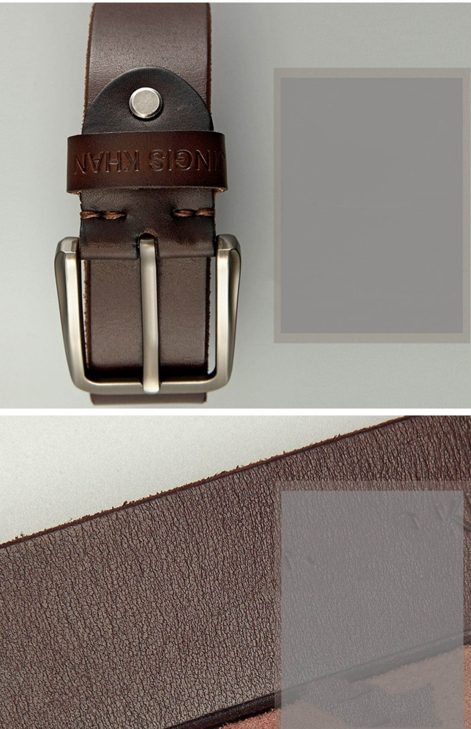Handmade Casual Trend Men's Belts Cowhide - Mubimart
