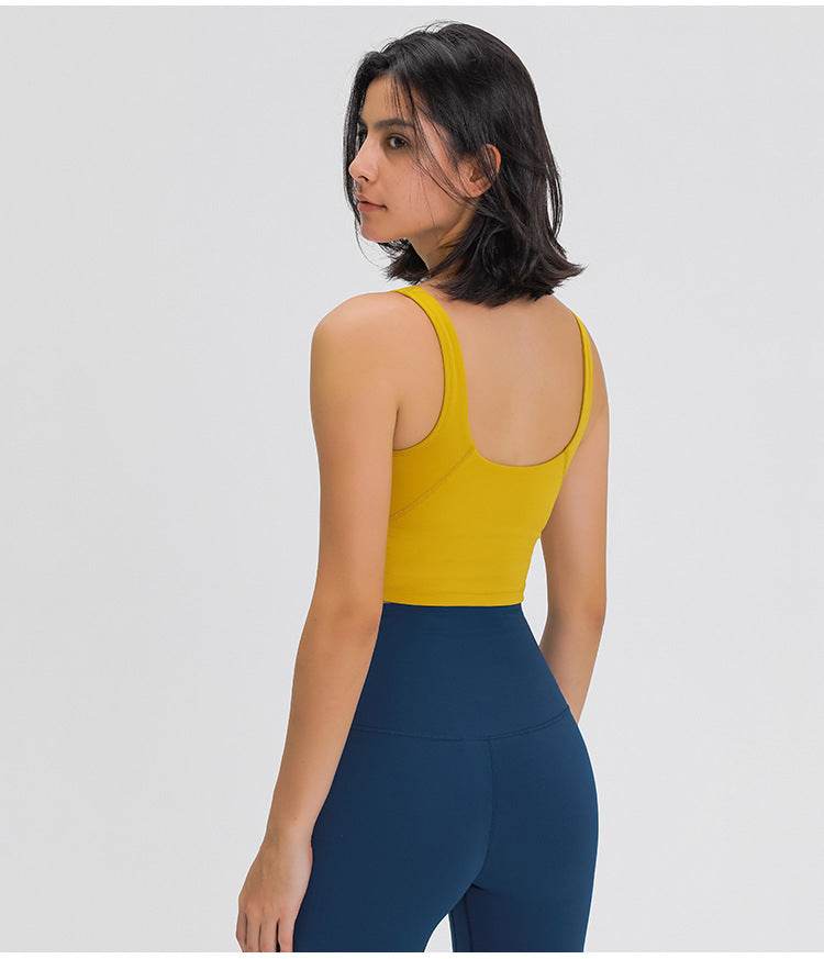 Vest-style sports bra - Mubimart