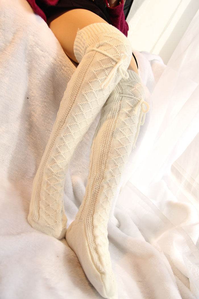 Autumn and winter stockings over the knee high socks - Mubimart