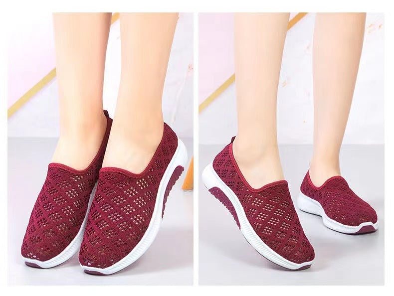 Summer Hollow Breathable Flat Bottom Comfort Casual Shoes