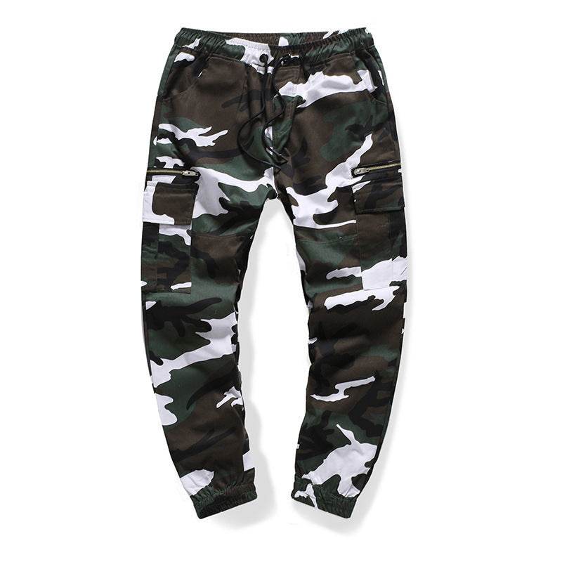 Men's Zipper Camouflage Cargo Pants - Mubimart
