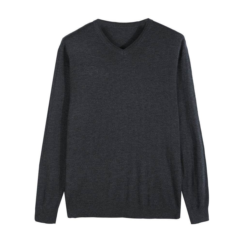 Cashmere sweater knit sweater men's casual sweater - Mubimart