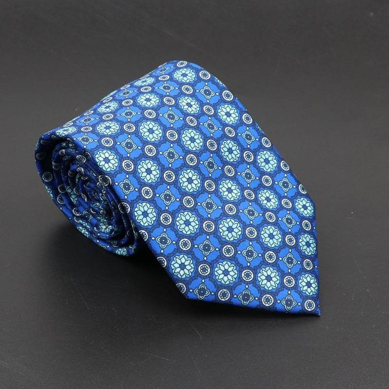 Super Soft Bohemian Silk Ties Men's Fashion 75mm Necktie - Mubimart