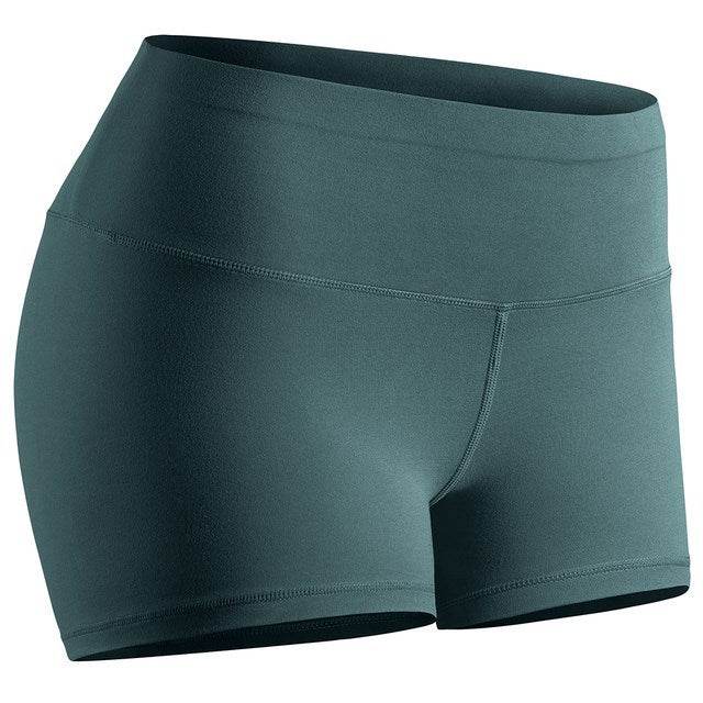 Workout Shorts For Women Seamless Biker Short Pants Black - Mubimart