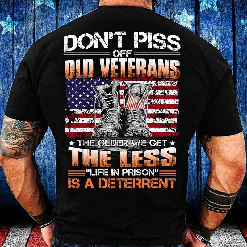 Casual mens skull slogan print short-sleeved T-shirt - Mubimart