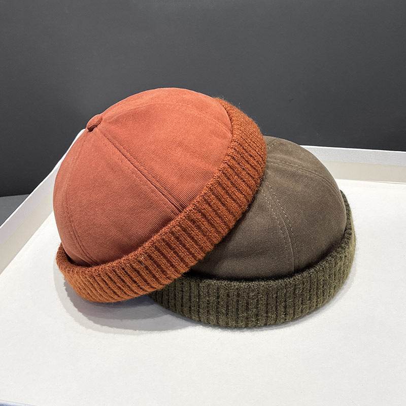 Autumn And Winter Deerskin Velvet Beret Melon Skin Hat - Mubimart