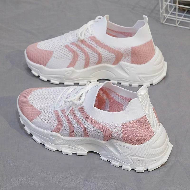 Fashion Women Fly-kit Mesh Sneaker - Mubimart