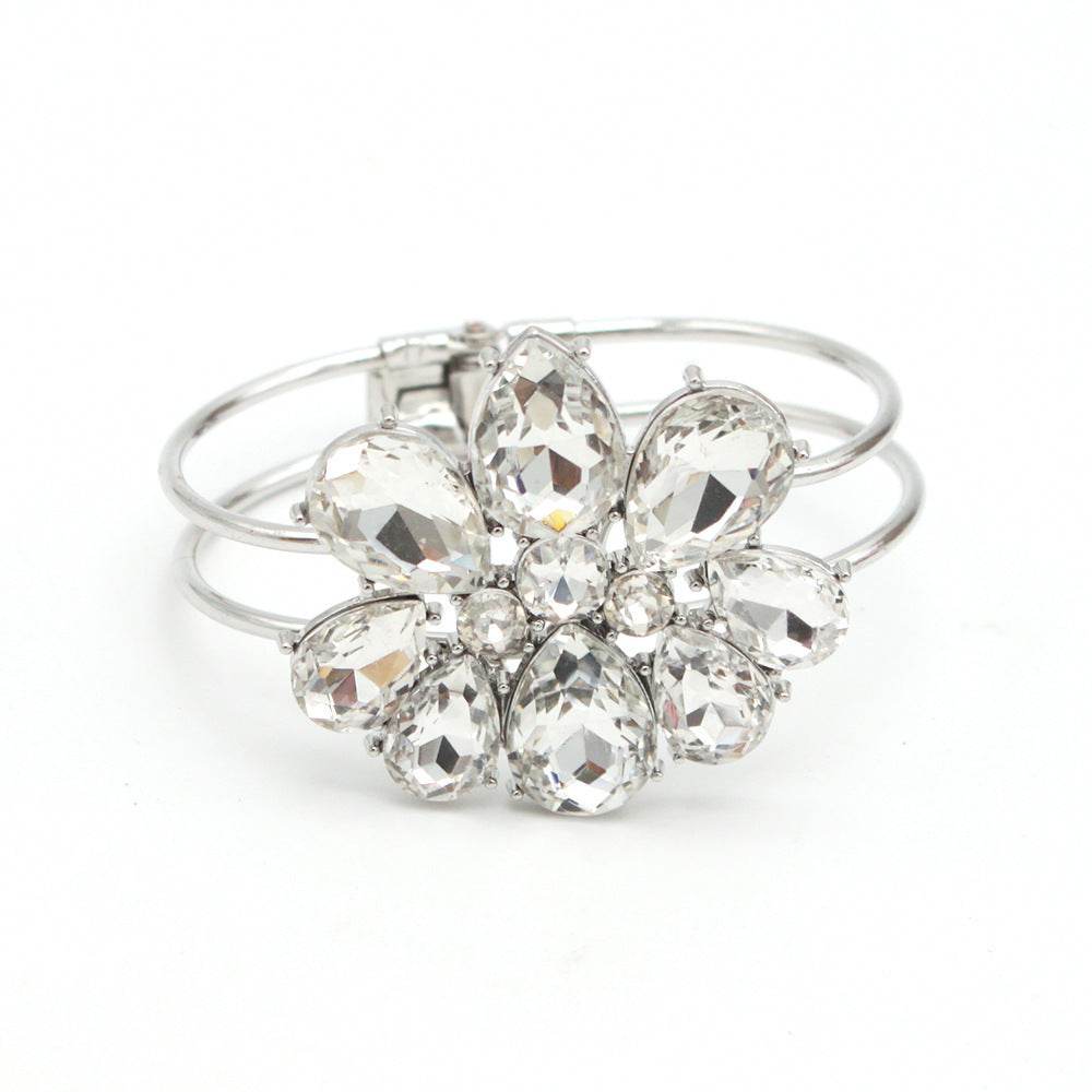 Fashion Crystal Bangle Bracelet Ornament - Mubimart
