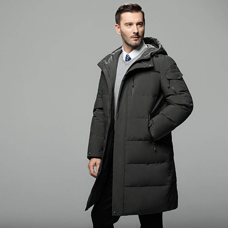 Long padded down jacket for men - Mubimart