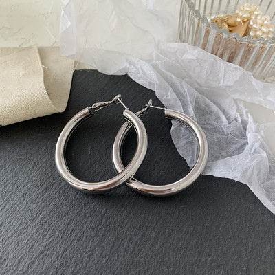 Ring hoop earrings - Mubimart