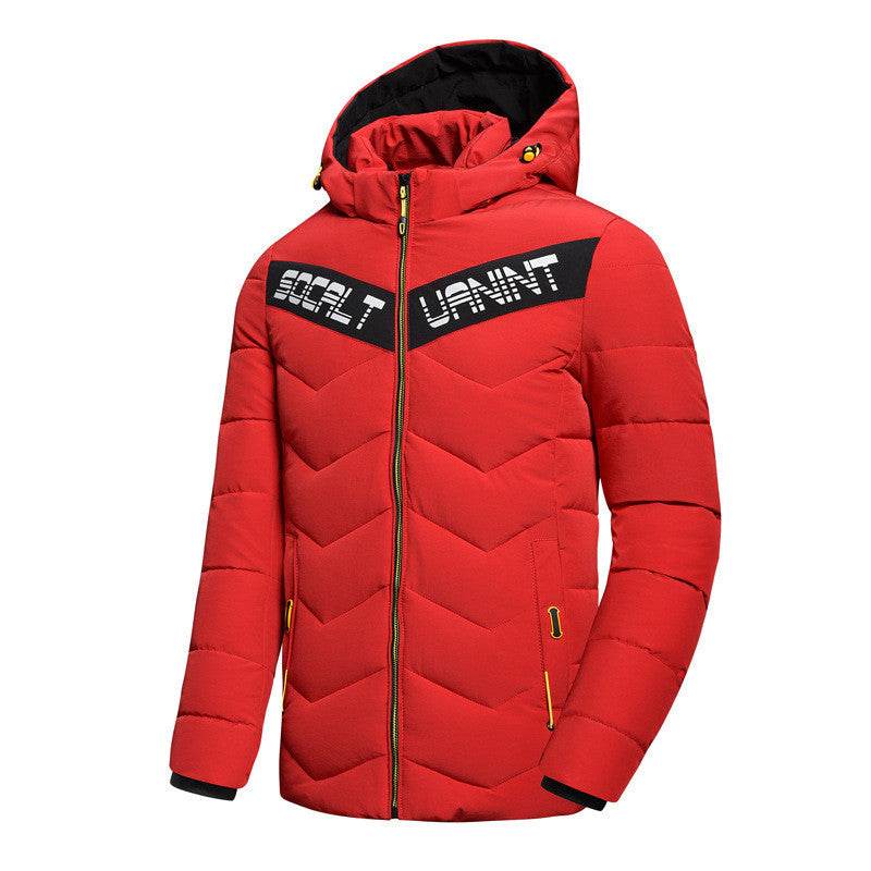 Casual hooded down jacket - Mubimart