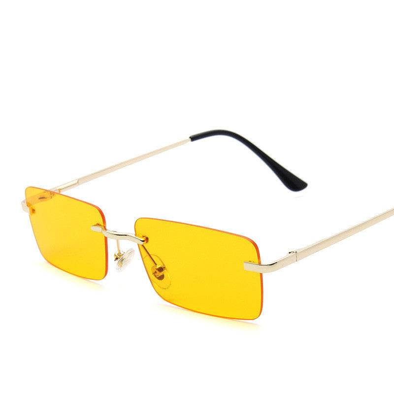 Rimless sunglasses women square - Mubimart