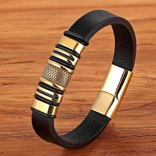 Scorpion Bracelet Leather Woven Bracelet Men - Mubimart