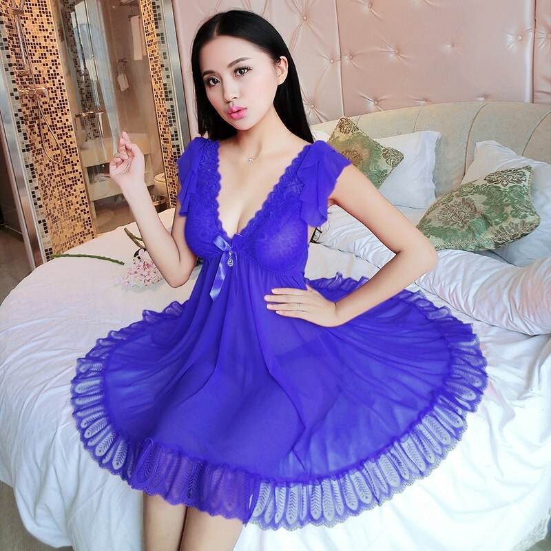 Net yarn nightgown - Mubimart