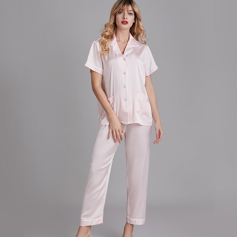 Summer large Pajama two piece suit - Mubimart -  