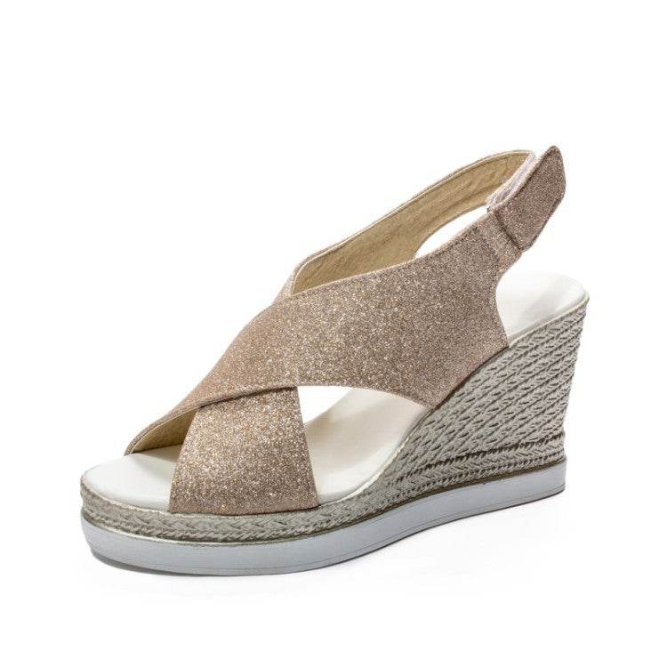 Platform Wedge Sandals - Mubimart