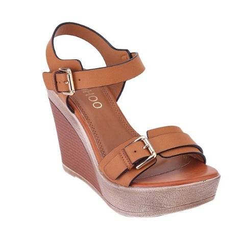 High heel wedge sandals - Mubimart