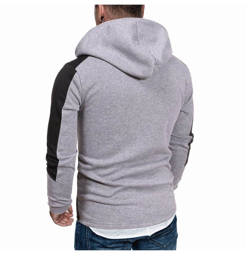 Men's Hooded Zipper Cardigan Sports Hoodie - Mubimart