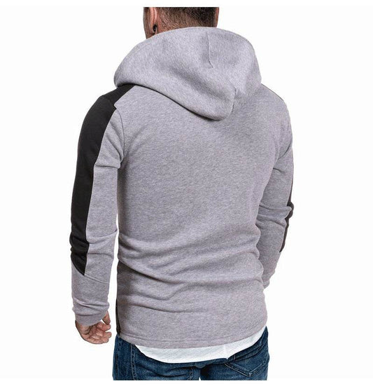 Men's Hooded Zipper Cardigan Sports Hoodie - Mubimart