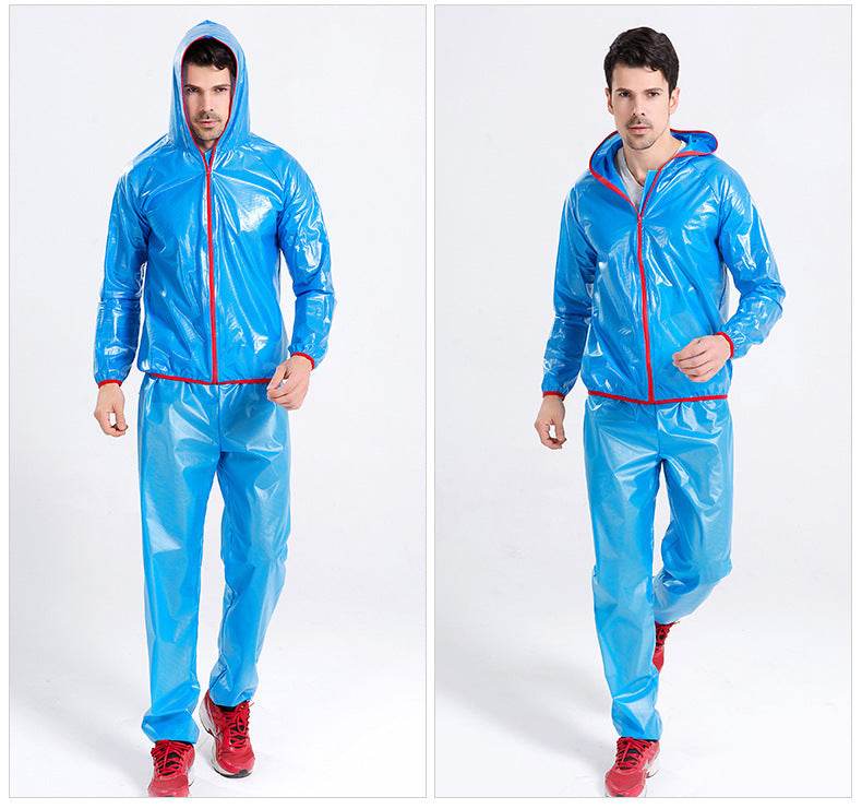 Split Raincoat Rain Gear Waterproof Riding Reflective Adult Raincoat Suit - Mubimart