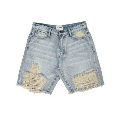 Hurricane loose denim shorts - Mubimart