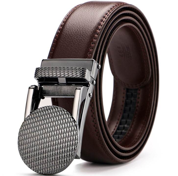 Adjustable Holeless Leather Belts - Mubimart