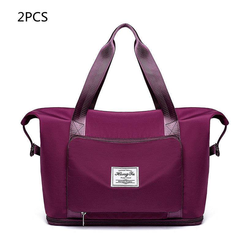 Foldable Large Capacity Women Gym Bags Shoulder Bag Women Training Travel Handle Handbag Yoga Sport Crossbody Tote Bag Women - Mubimart