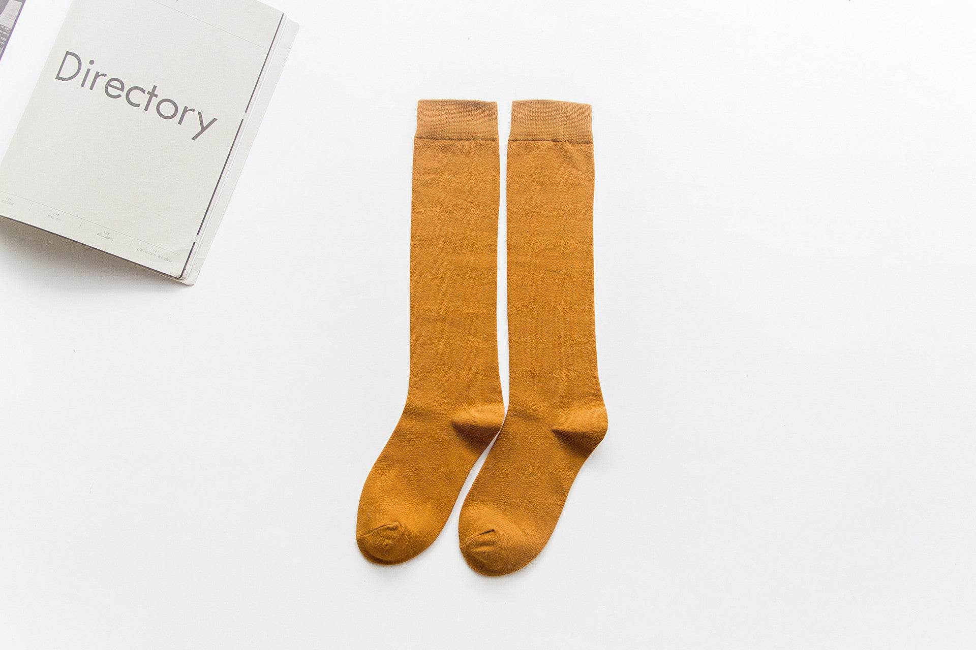 Japanese-style long pile knee socks - Mubimart