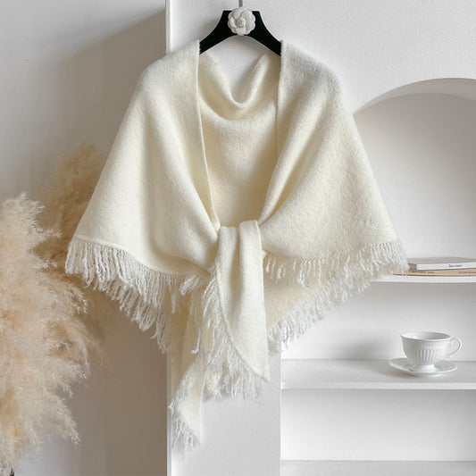 Autumn And Winter Solid Color All-match Warm Scarf