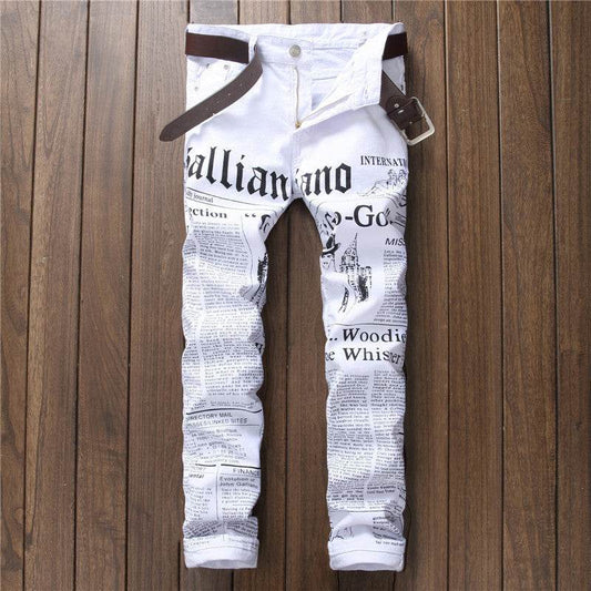 Newspaper jeans - Mubimart