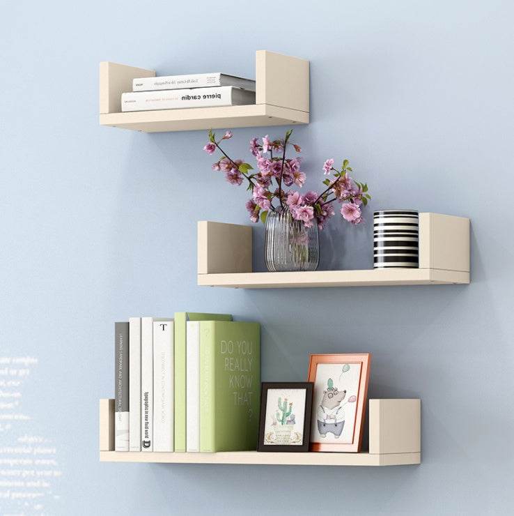 Partition wall shelf U-shaped wall shelf - Mubimart