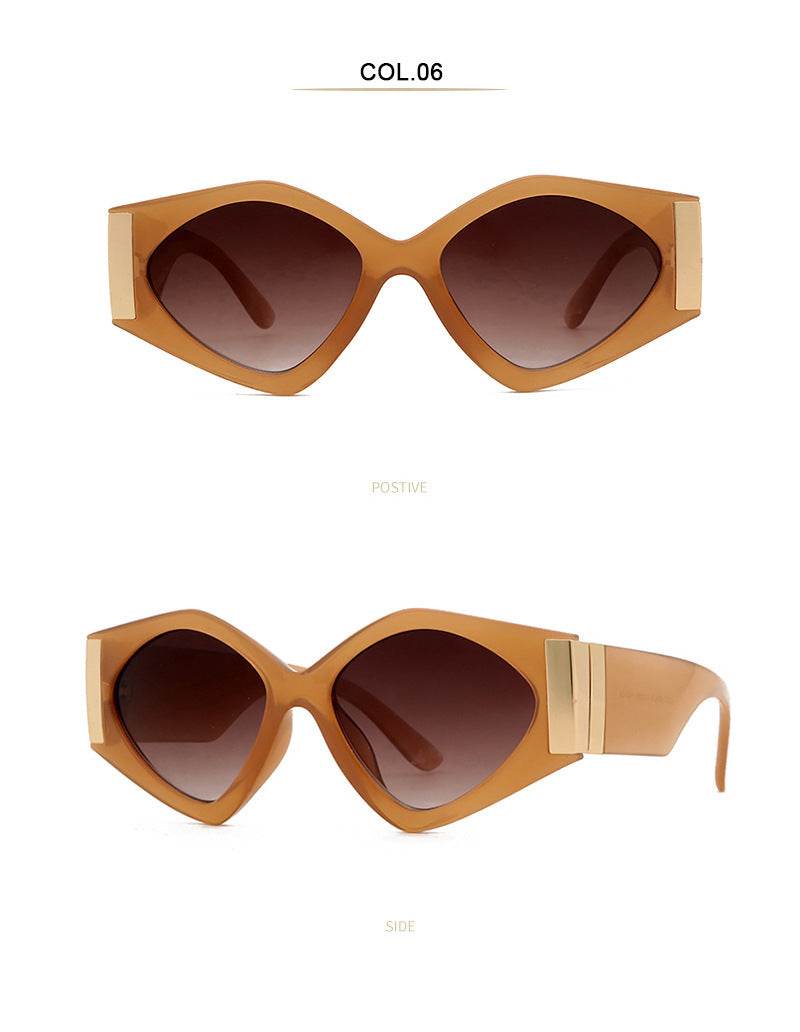 Fashion Small Frame Cat Eye Female Sunglasses - Mubimart