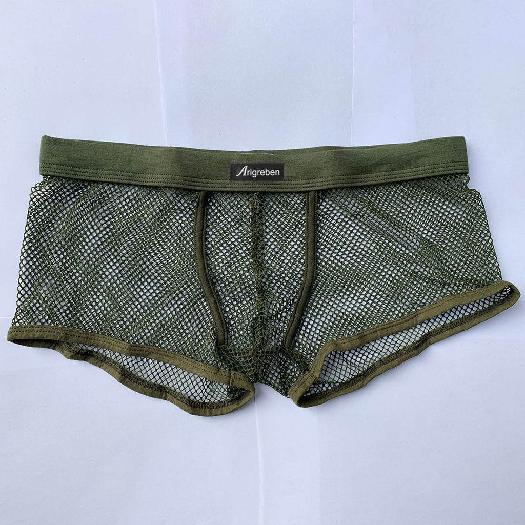Men's Mesh Breathable Boxer Briefs - Mubimart