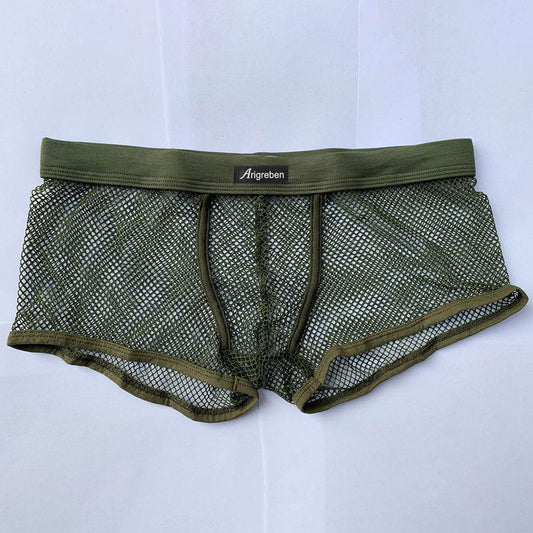 Men's Mesh Breathable Boxer Briefs - Mubimart