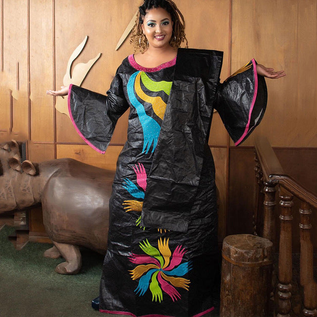 New African Dresses For Women 4xl 5xl Plus Size - Mubimart - Plus Size Cocktail & Party Dresses 