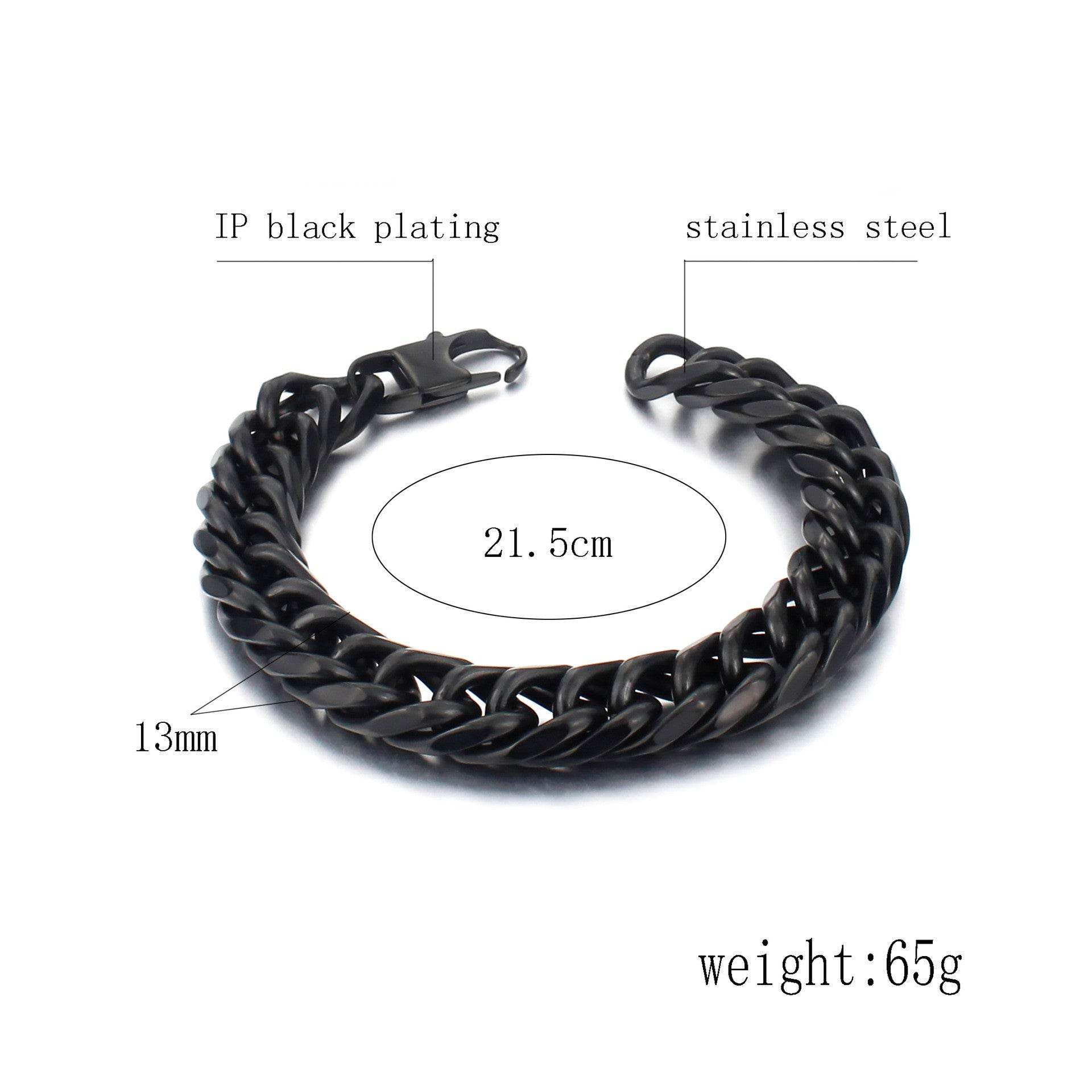 Mens Fashion Personality Titanium Steel Bracelet - Mubimart