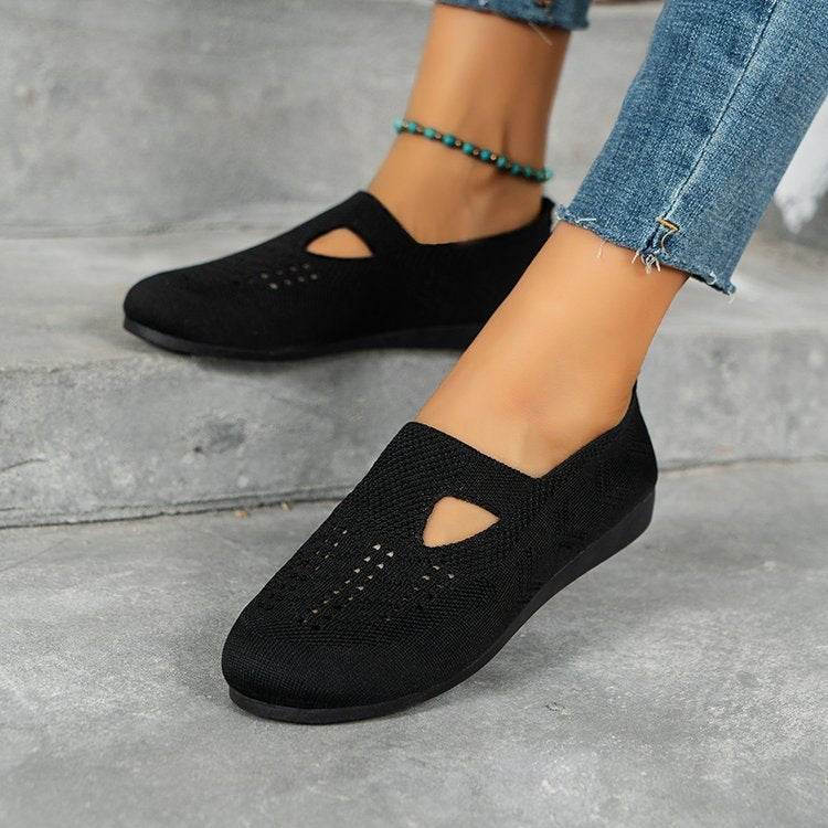 Women Flats Shoes Breathable Mesh Shoes Summer Light Loafers - Mubimart