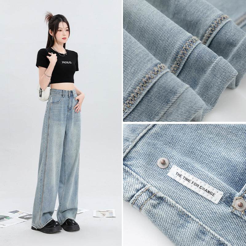 Summer Super Soft Wide Leg Jeans For Women - Mubimart