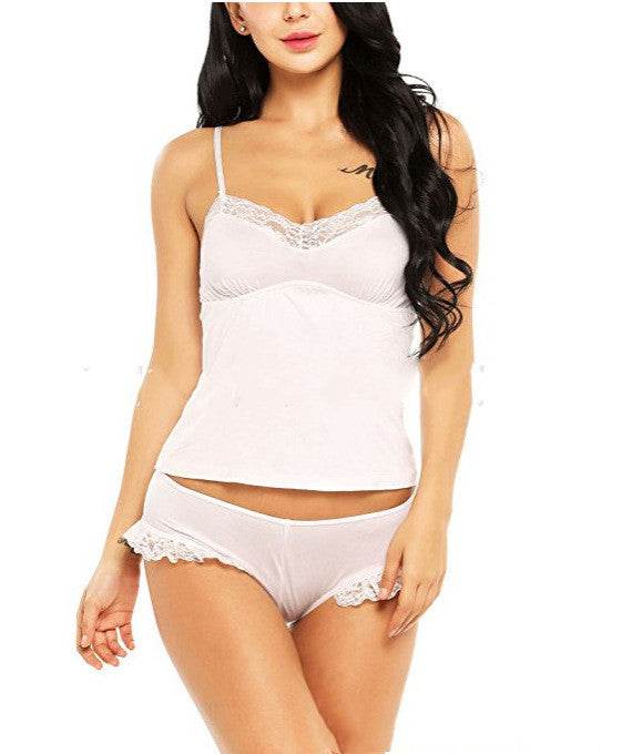 Lace Net Yarn Suit Women's Nightwear Sleepwear - Mubimart