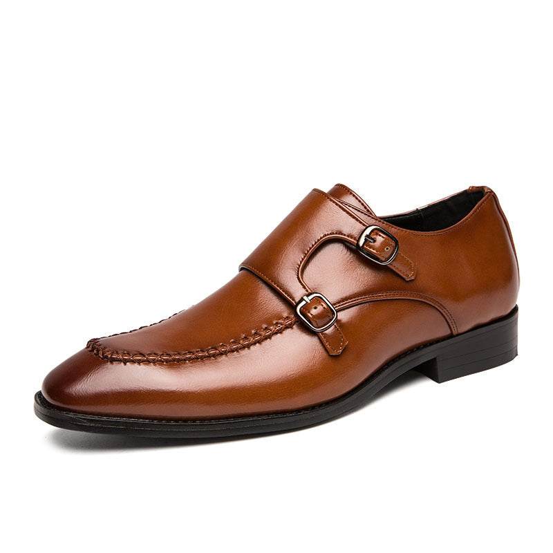 Men's British retro dress shoes - Mubimart