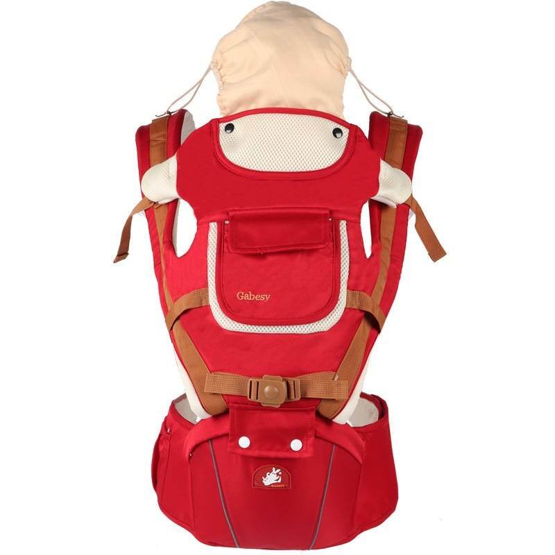 Multifunctional breathable baby carrier ergonomic baby slingshot adjustable belt newborn baby travel strap mother waist back stool - Mubimart
