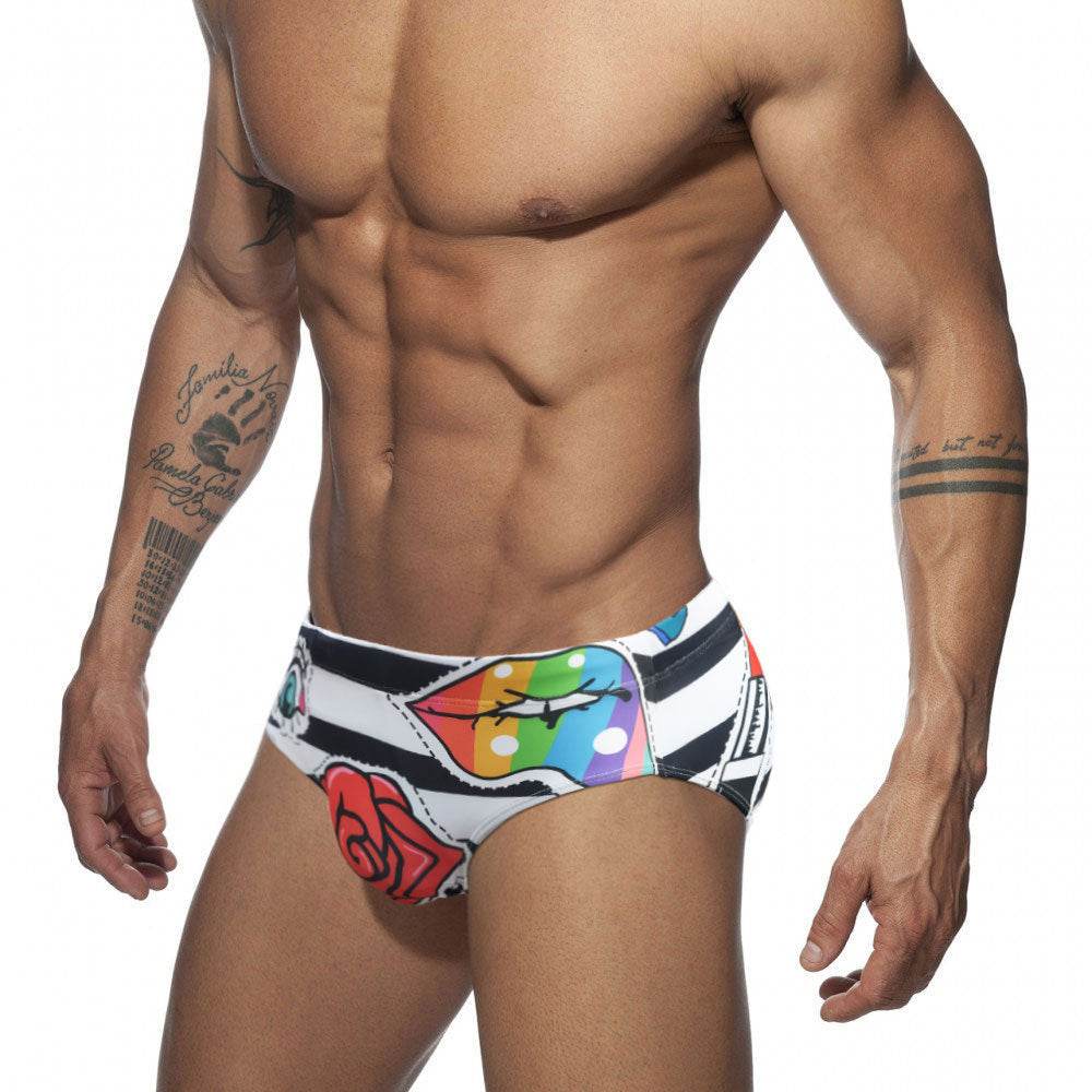 Striped Fashionable Tight Underwear For Men - Mubimart