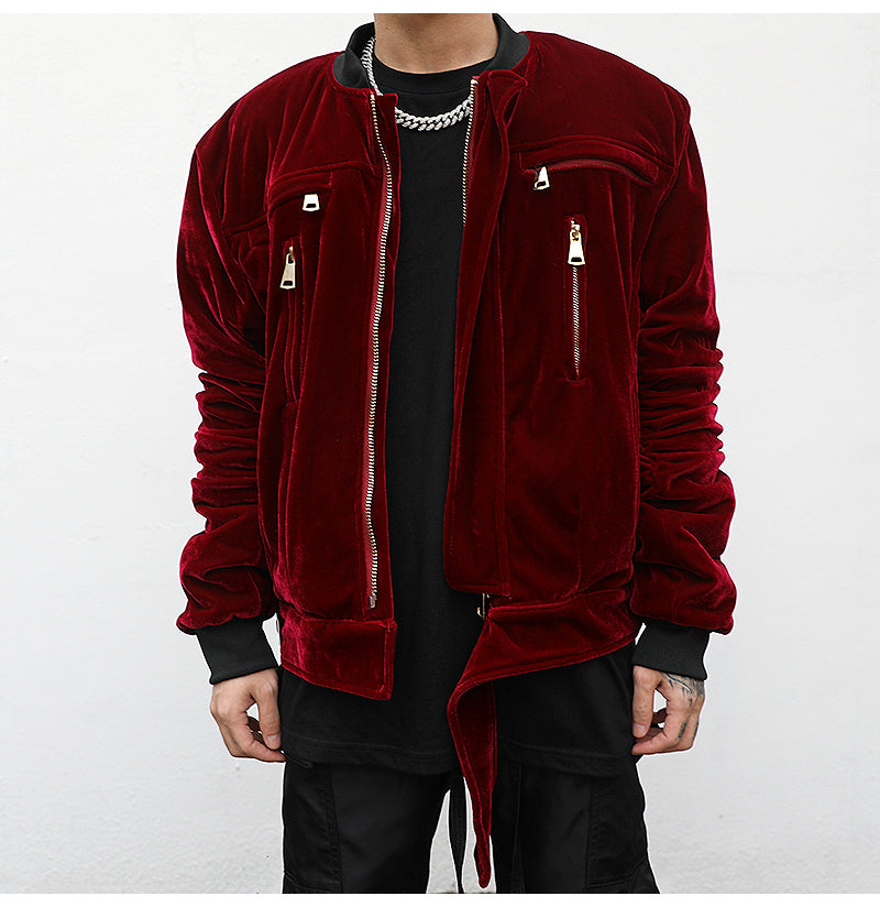 Velvet Bomber Jacket