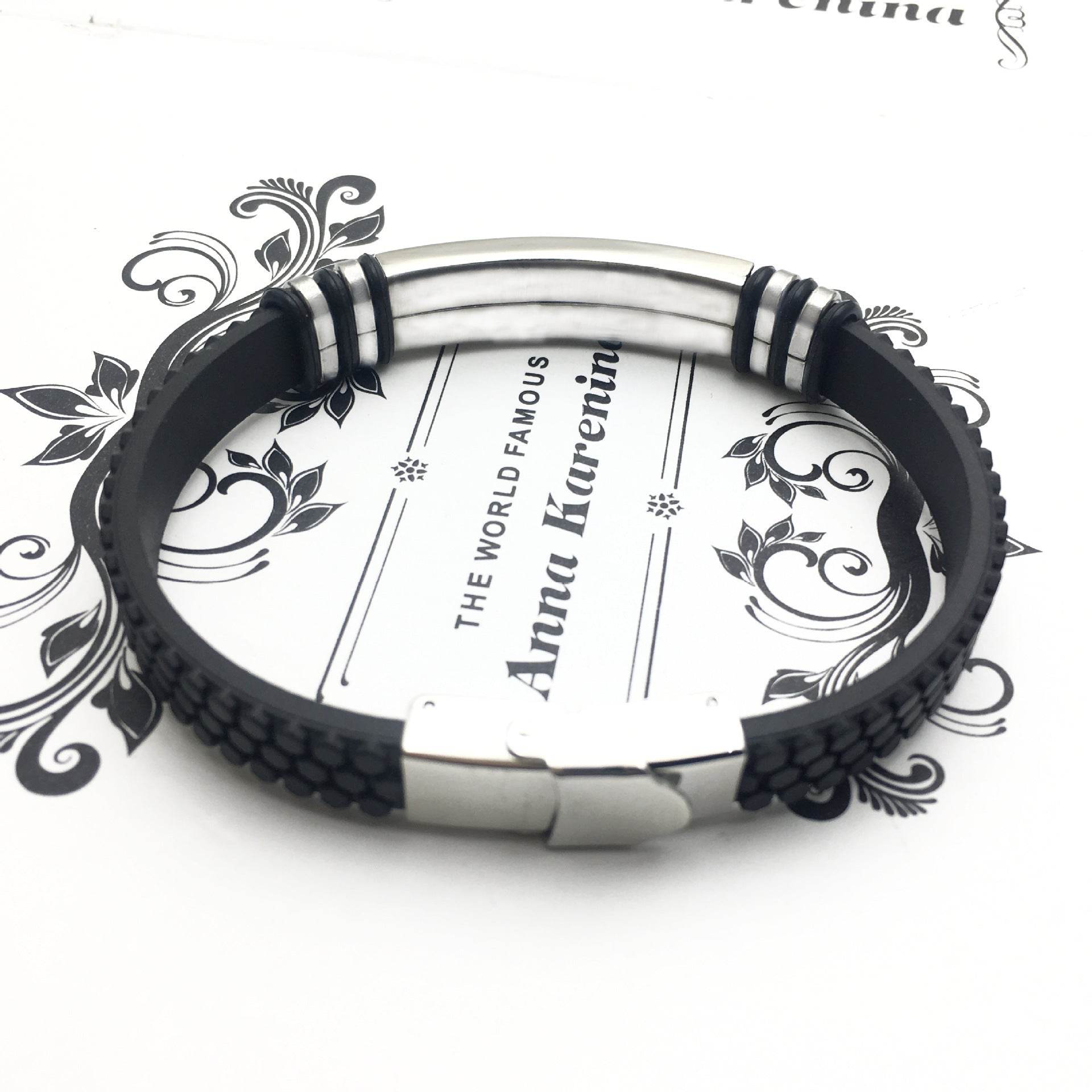 Zap Stainless Steel Mens Bracelet - Mubimart